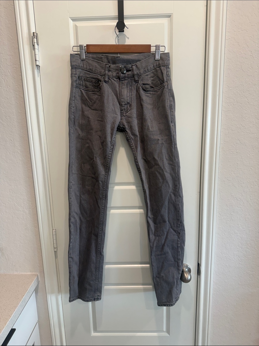 A/X Armani Exchange Gray Straight-Leg Jeans